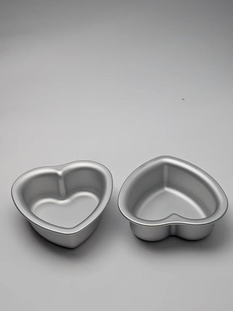 Heart shaped cake pan Set of 2, heartshaped cake tin, aluminum, 8-inch heart-shaped, for weddings, parties, family and other occasions cake (8 x 2 Inch,Set of 2)