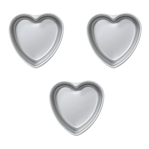 Heart shaped cake pan Set of 2, heartshaped cake tin, aluminum, 8-inch heart-shaped, for weddings, parties, family and other occasions cake (8 x 2 Inch,Set of 2)