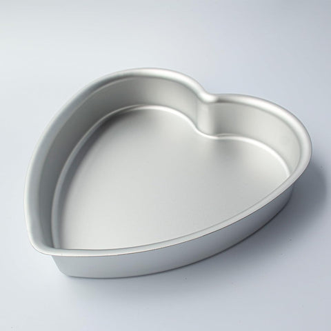 Heart shaped cake pan Set of 2, heartshaped cake tin, aluminum, 8-inch heart-shaped, for weddings, parties, family and other occasions cake (8 x 2 Inch,Set of 2)