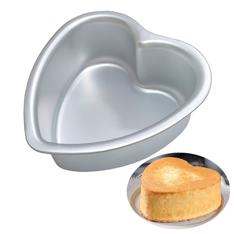 Heart shaped cake pan Set of 2, heartshaped cake tin, aluminum, 8-inch heart-shaped, for weddings, parties, family and other occasions cake (8 x 2 Inch,Set of 2)