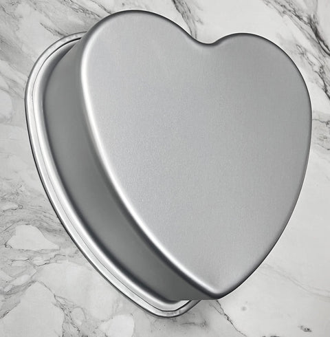 Heart shaped cake pan Set of 2, heartshaped cake tin, aluminum, 8-inch heart-shaped, for weddings, parties, family and other occasions cake (8 x 2 Inch,Set of 2)